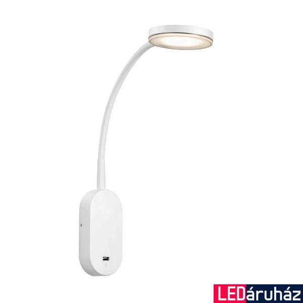 NORDLUX Mason fali lámpa, fehér, 3000K melegfehér, beépített LED, 5W, 360 lm, 10cm átmérő, 47131001