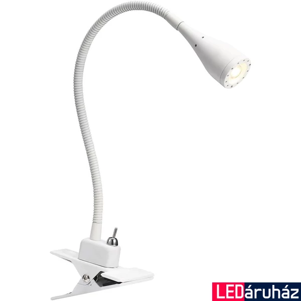 NORDLUX Mento csiptethető lámpa, fehér, 3000K melegfehér, beépített LED, 3W, 130 lm, 3.5cm átmérő, 75582001