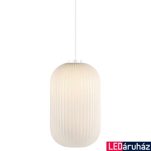 NORDLUX Milford 20 1 ágú függeszték, fehér, E27, max. 40W, 20cm átmérő, 46573001