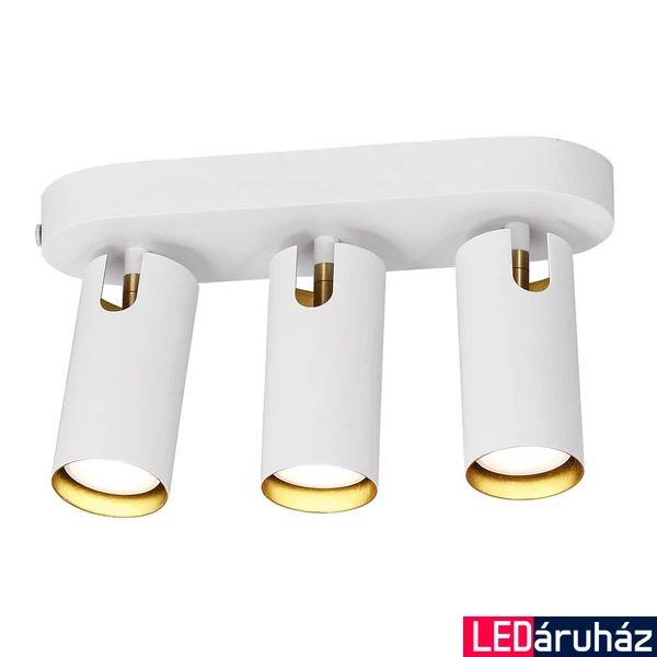 NORDLUX Mimi mennyezeti lámpa, 3 billenthető lámpafejjel, fehér, GU10, max. 25W, 6cm átmérő, 2120476001