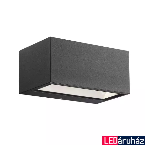 NORDLUX Nene kültéri fali lámpa, fekete, 3000K melegfehér, beépített LED, 6W , 480 lm, 872723