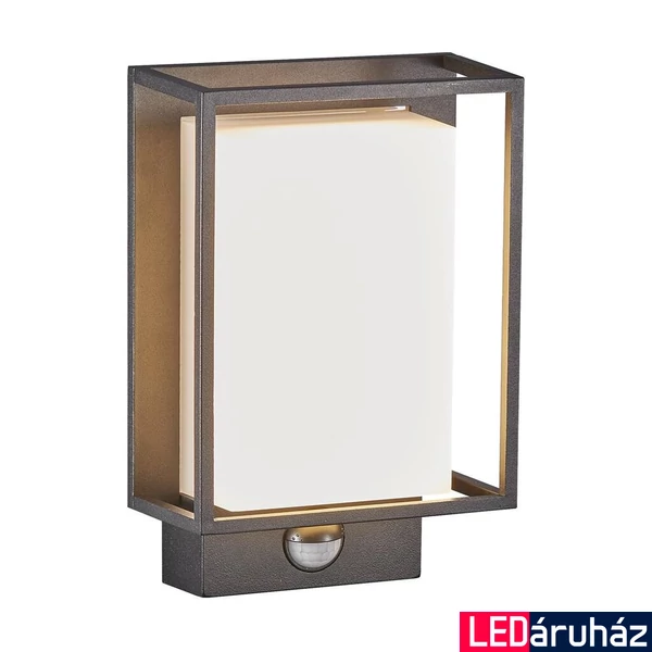 NORDLUX Nestor sensor kültéri fali lámpa, fekete, beépített LED, 8W, 550 lm, 49051503