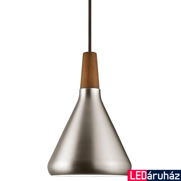 NORDLUX Nori 18 1 ágú függeszték, szálcsiszolt, E27, max. 60W, 18cm átmérő, 2120803032