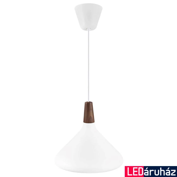 NORDLUX Nori 27 1 ágú függeszték, fehér, E27, max. 40W, 27cm átmérő, 2120813001