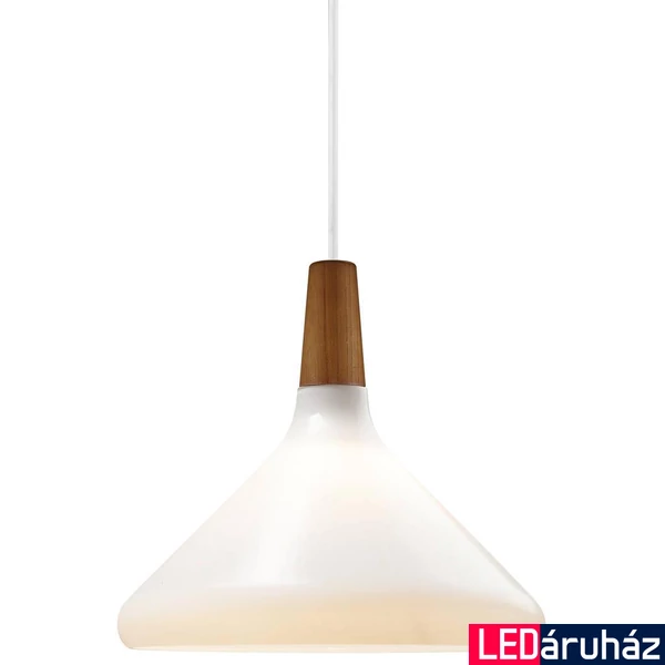 NORDLUX Nori 27 1 ágú függeszték, fehér, E27, max. 60W, 27cm átmérő, 2120853001