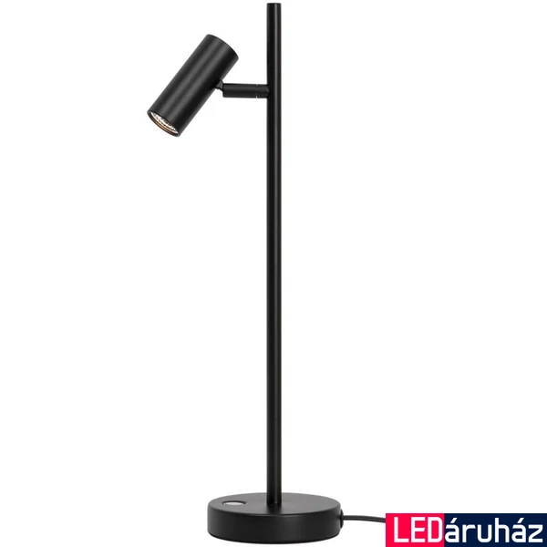 NORDLUX Omari asztali lámpa, állítható lámpafejjel, fekete, beépített LED, 3cm átmérő, 2112245003
