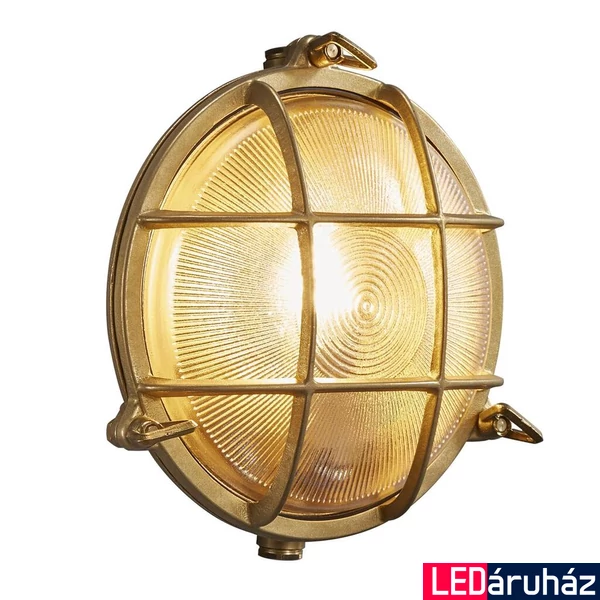 NORDLUX Polperro kültéri fali/mennyezeti lámpa, réz, E27, max. 12,5W, 18cm átmérő, 49021035
