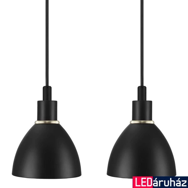 NORDLUX Ray 2-Kit több ágú függeszték, fekete, E14, max. 2X40W, 12cm átmérő, 63233003