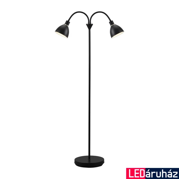 NORDLUX Ray állólámpa, fekete, E14, max. 2X40W, 12cm átmérő, 63224003
