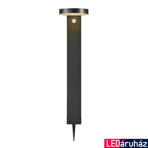 NORDLUX Rica Round kültéri leszúrható lámpa, fekete, 3000K melegfehér, SOLAR LED, max. 5W, fényforrással, 400 lm, 15cm átmérő, 2118158003
