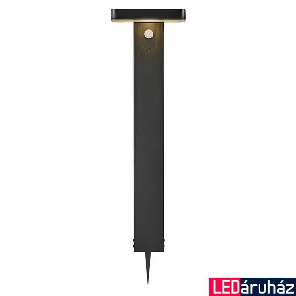 NORDLUX Rica Square kültéri leszúrható lámpa, fekete, 3000K melegfehér, SOLAR LED, max. 5W, fényforrással, 380 lm, 2118178003