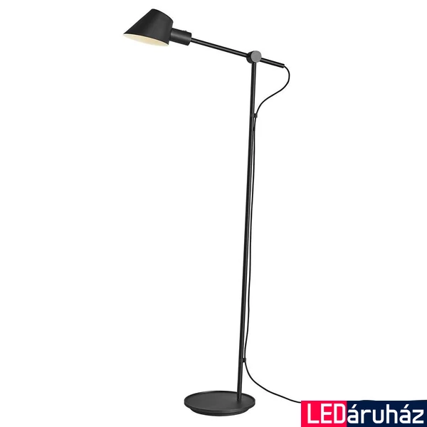 NORDLUX Stay Floor állólámpa, kapcsolóval, fekete, E27, max. 40W, 15cm átmérő, 2020464003
