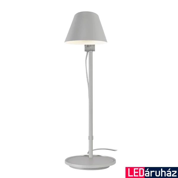 NORDLUX Stay Long Table asztali lámpa, billenthető, szürke, E27, max. 40W, 15cm átmérő, 2020445010