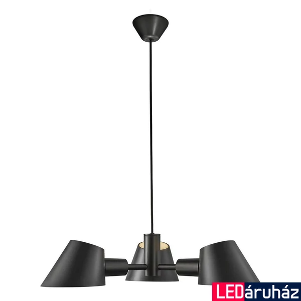 NORDLUX Stay több ágú függeszték, fekete, E27, max. 28W, 15.8cm átmérő, 2120703003
