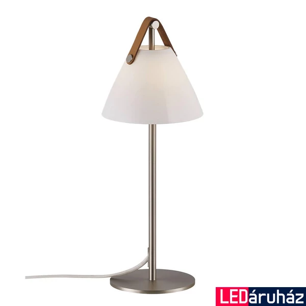 NORDLUX Strap asztali lámpa, nikkel, G9, max. 25W, 16.5cm átmérő, 2020025001