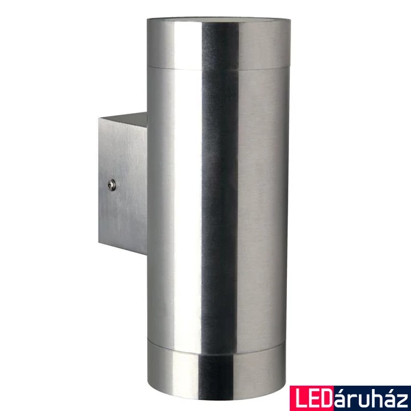 NORDLUX Tin Maxi kültéri fali lámpa, szálcsiszolt, GU10, max. 2X35W, 21519934
