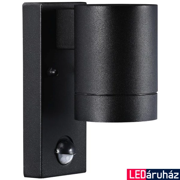 NORDLUX Tin Maxi Sensor kültéri fali lámpa, fekete, GU10, max. 35W, 21509103