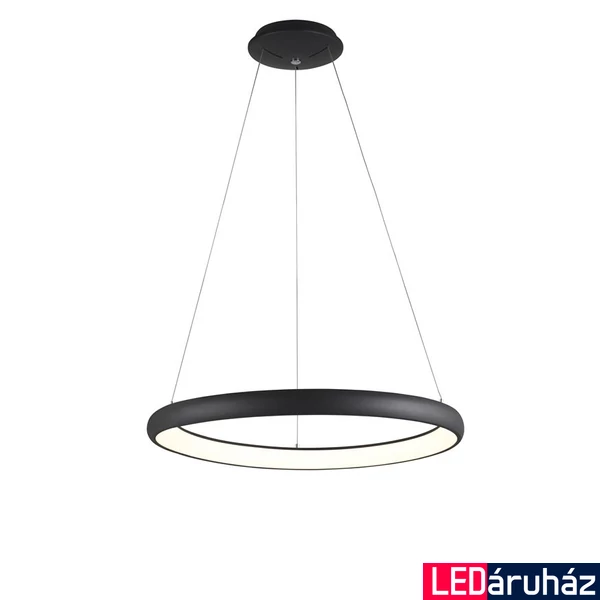 Nova Luce ALBI 1 ágú függeszték, fekete, 3000K melegfehér, beépített LED, 52W, 2685 lm, 8105602D