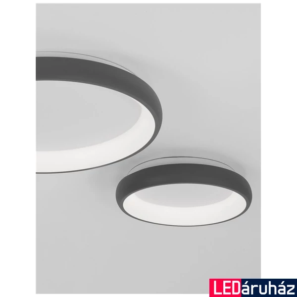 Nova Luce ALBI mennyezeti lámpa, szürke, 3000K melegfehér, beépített LED, 50W, 2876 lm, 8105617