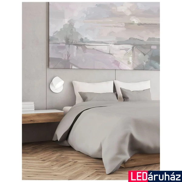 Nova Luce AMADEO fali lámpa, fehér, 3000K melegfehér, beépített LED, 1x6W, 528 lm, 8223601