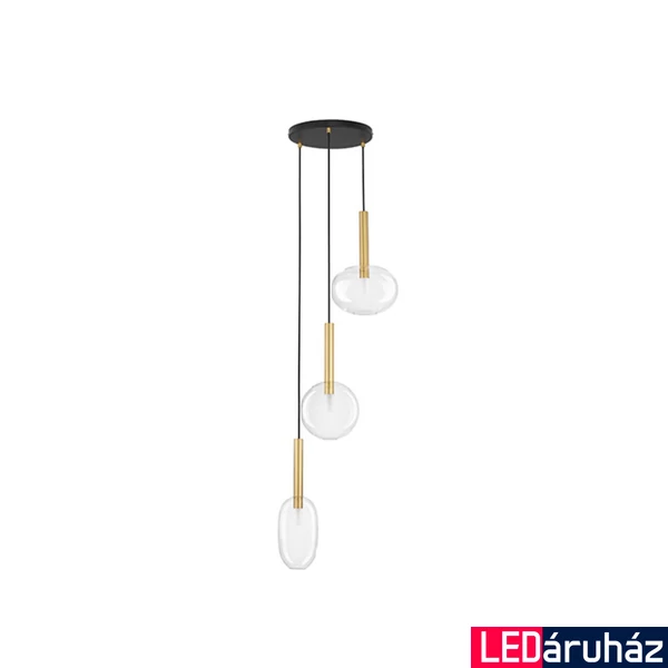 Nova Luce AMELIA függeszték, arany, G9 foglalattal, max. 3x5W, 9028834