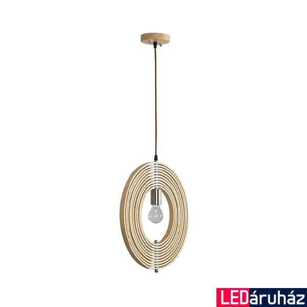 Nova Luce ASCO 1 ágú függeszték, barna, E27 foglalattal, max. 1x12W, 9138062