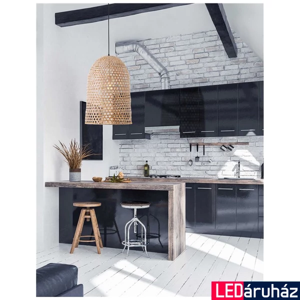 Nova Luce AURORA 1 ágú függeszték, barna, E27 foglalattal, max. 1x28W, 9586681