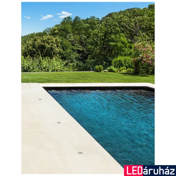 Nova Luce BANG kültéri beépíthető lámpa, króm, 3000K melegfehér, beépített LED, 1x1W, 60 lm, 9019213