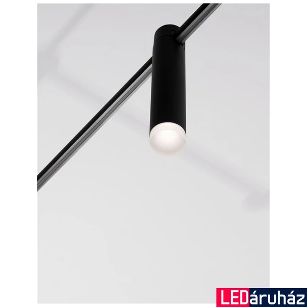 Nova Luce BAR sínre szerelhető lámpa, decorative mágneses sínrendszerhez, fekete, 3000K melegfehér, beépített LED, 1x5W, 300 lm, 9180561