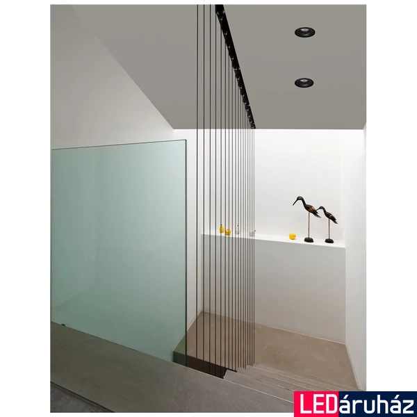 Nova Luce BLADE kültéri beépíthető lámpa, fekete, 3000K melegfehér, beépített LED, 1x12W, 720 lm, 9232120