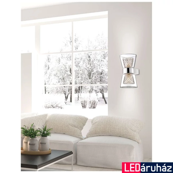Nova Luce BOCCALE fali lámpa, üveg, G9 foglalattal, max. 2x5W, 1300301312