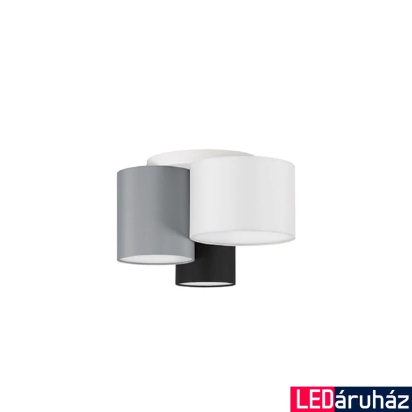 Nova Luce BRYSON mennyezeti lámpa, szürke, E27 foglalattal, max. 3x12W, 9555805