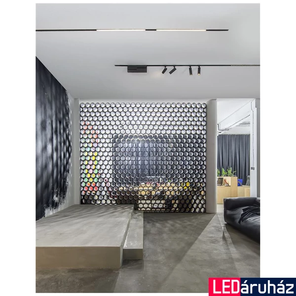 Nova Luce BUXTON 02 sín, profile mágnes profilos sínrendszerhez, fekete, max. 300W, 8252002