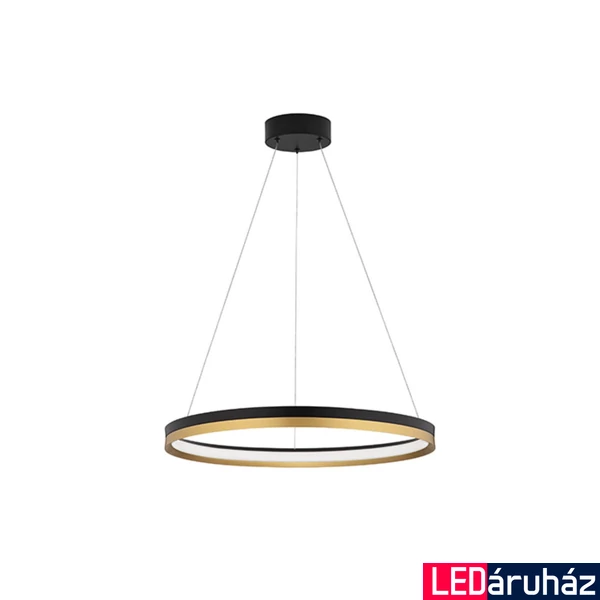 Nova Luce CANTRIA függeszték, fekete, 3000K melegfehér, beépített LED, 1x33W, 4580 lm, 9695238