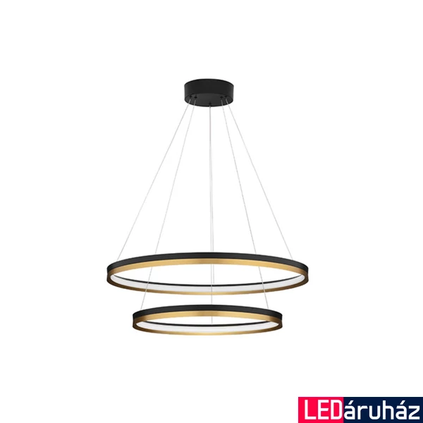 Nova Luce CANTRIA függeszték, fekete, 3000K melegfehér, beépített LED, 1x98W, 11787 lm, 9695239