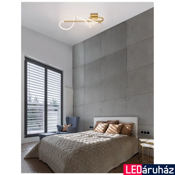Nova Luce CERELIA fali lámpa, arany, 3000K melegfehér, beépített LED, 1x18W, 1146 lm, 9082095