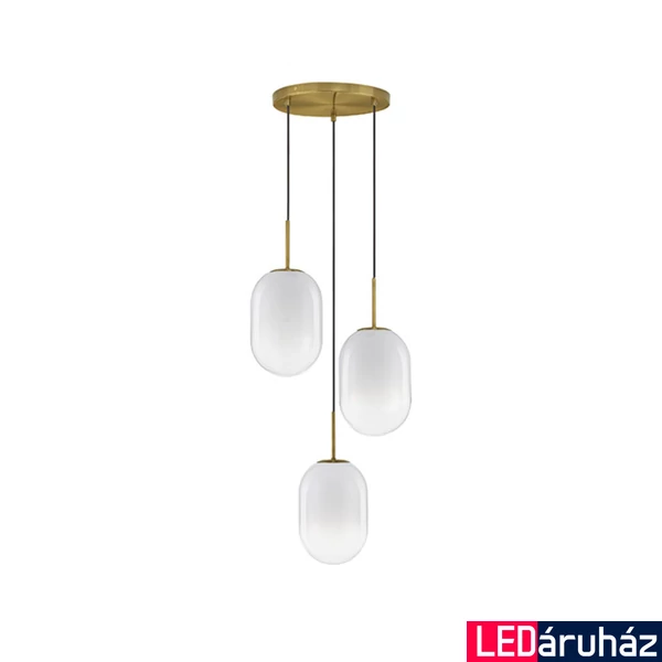Nova Luce CHRYSI függeszték, arany, E14 foglalattal, max. 3x5W, 9092820