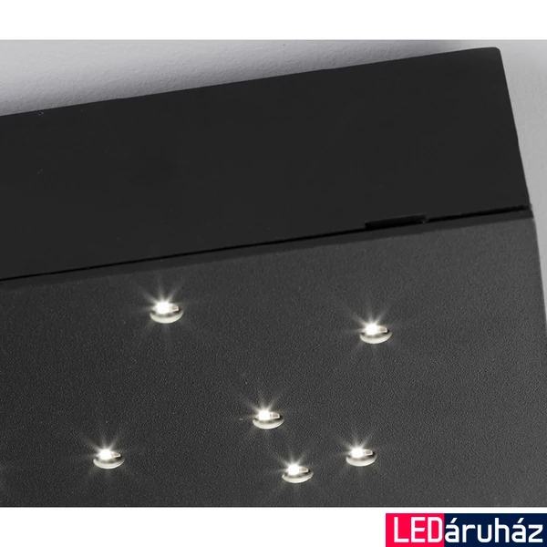 Nova Luce CIELO mennyezeti lámpa, fekete, 3000K melegfehér, beépített LED, 1x8W, 930 lm, 9180382
