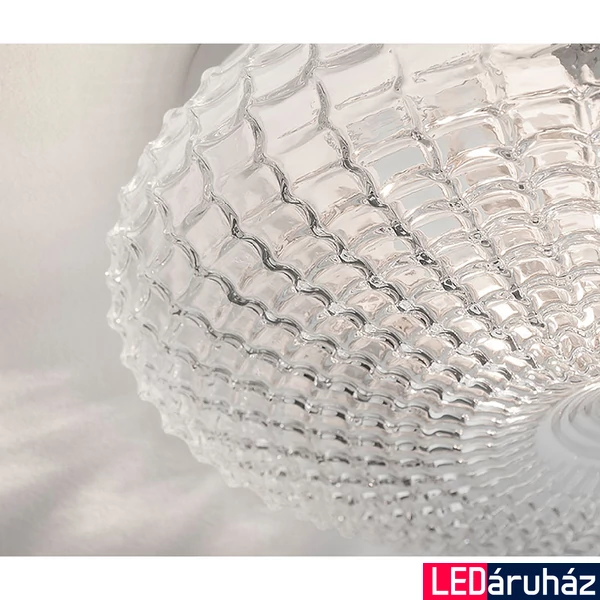 Nova Luce CLAM fürdőszobai mennyezeti lámpa, üveg, E27 foglalattal, max. 2x12W, 9738255