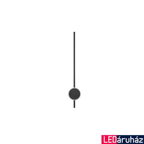 Nova Luce CLOCK fali lámpa, fekete, 3000K melegfehér, beépített LED, 1x22W, 1560 lm, 9061428