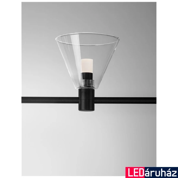 Nova Luce COCKTAIL sínre szerelhető lámpa, decorative mágneses sínrendszerhez, fekete, 3000K melegfehér, beépített LED, 1x5W, 220 lm, 9090291