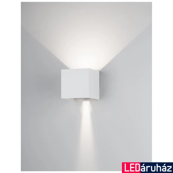 Nova Luce COMO kültéri fali lámpa, fehér, 3000K melegfehér, beépített LED, 1x6W, 510 lm, 747406