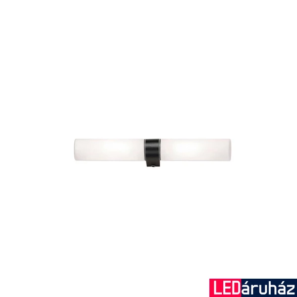 Nova Luce CORB fali lámpa, fekete, opál, E14 foglalattal, max. 2x12W, 9953202