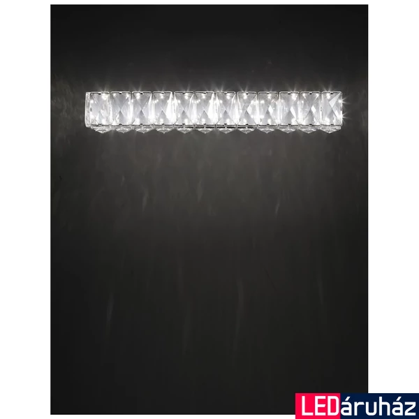 Nova Luce CORONA fali lámpa, króm, 3000K melegfehér, beépített LED, 1x8W, 480 lm, 83399202