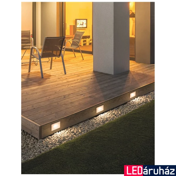 Nova Luce COVE beépíthető lámpa, oldalfalba süllyeszthető, fehér, 3000K melegfehér, max. 1W, 105 lm, 9083011