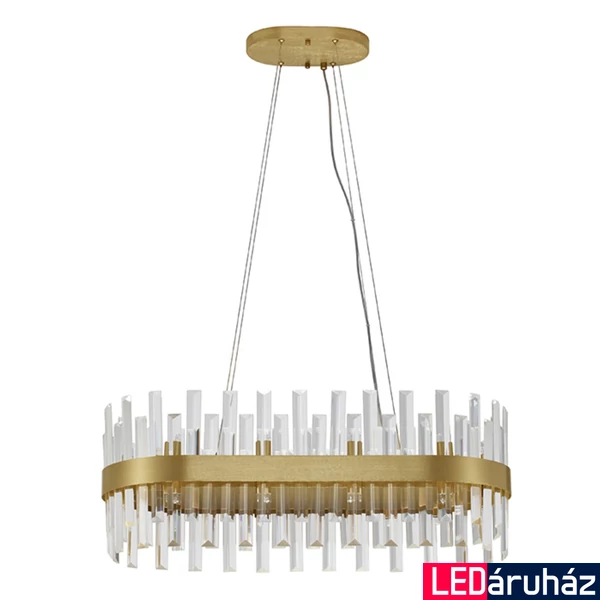Nova Luce CROWN függeszték, arany, G9 foglalattal, max. 10x5W, 9695217