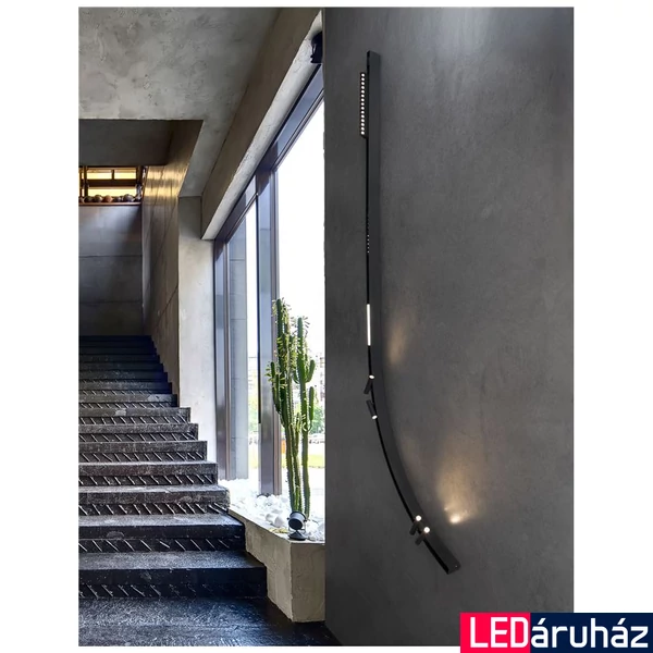 Nova Luce CURVE sín, íves, profile mágnes profilos  sínrendszerhez, fekete, 9112672