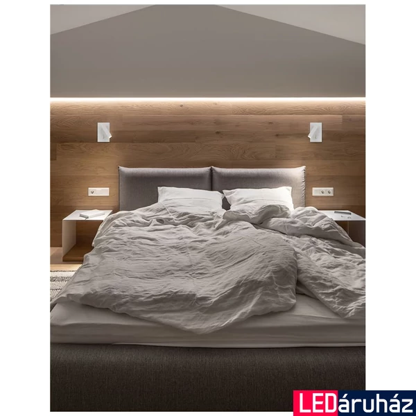 Nova Luce DONA fali lámpa, fehér, 3000K melegfehér, beépített LED, 1x3W, 180 lm, 9081351