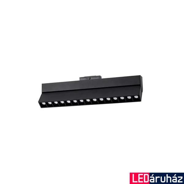 Nova Luce ESTE sínre szerelhető lámpa, profile mágnes profilos sínrendszerhez, állítható dőlésszögű, fekete, 3000K melegfehér, beépített LED, 1x22W, 1880 lm, 8252028