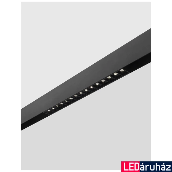 Nova Luce ESTE sínre szerelhető lámpa, profile mágnes profilos sínrendszerhez, fekete, 4000K természetes fehér, beépített LED, 1x22W, 1746 lm, 8252005